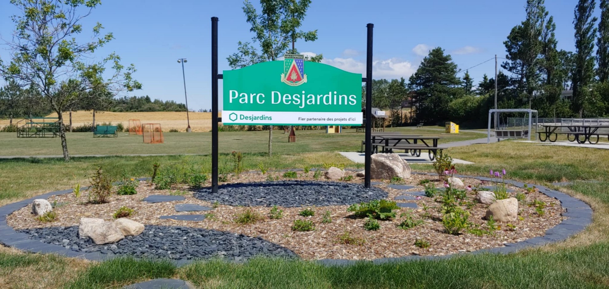 Parc Desjardins - Pancarte