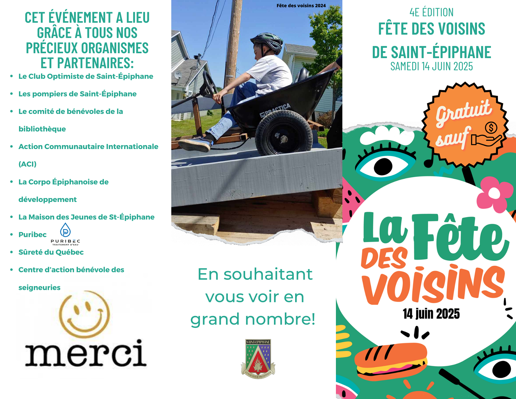 Dépliant Fête des voisins 2025 page 1