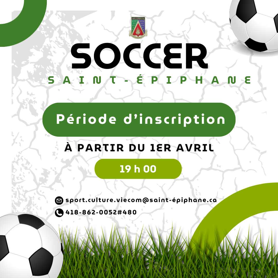 Inscriptions soccer 2026